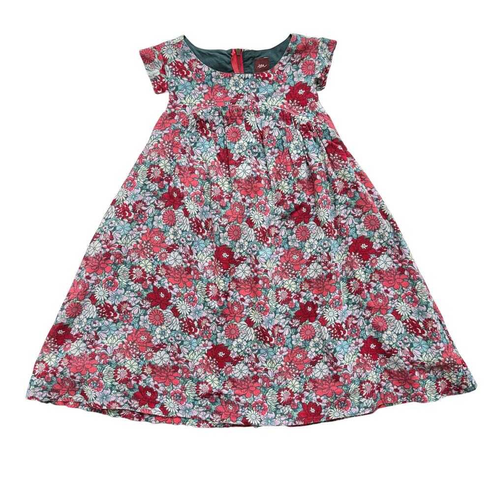 Tea Collection China Floral Garden Party Dress Size 5